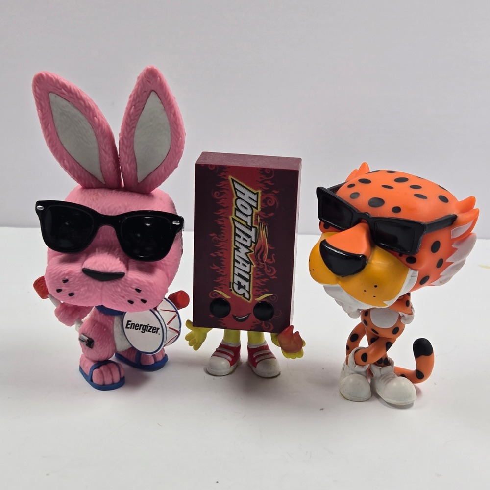 Funko Pop Ad Icons Energizer Bunny Hot Tamales Chester Cheetah Vinyl Figures Lot